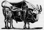 Bull, plate